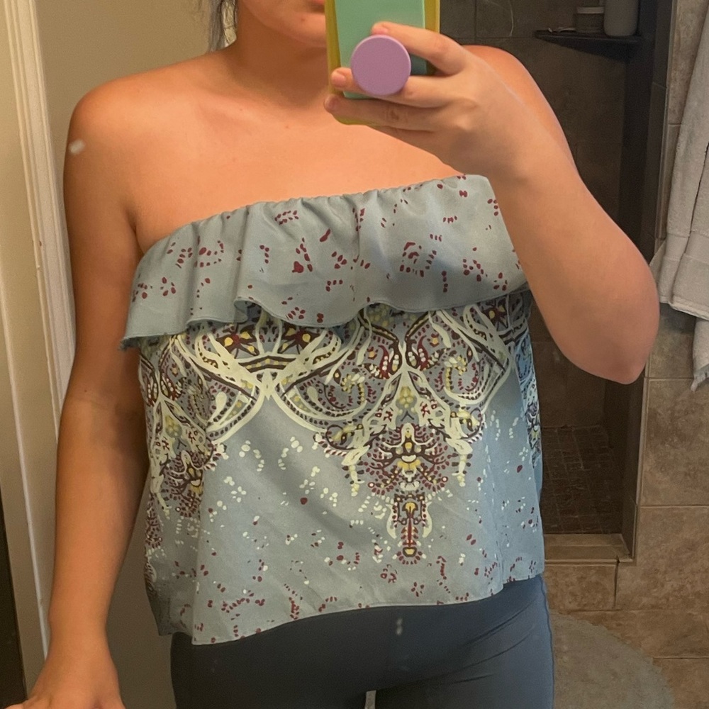 Free People Top size M blue nonsleeve